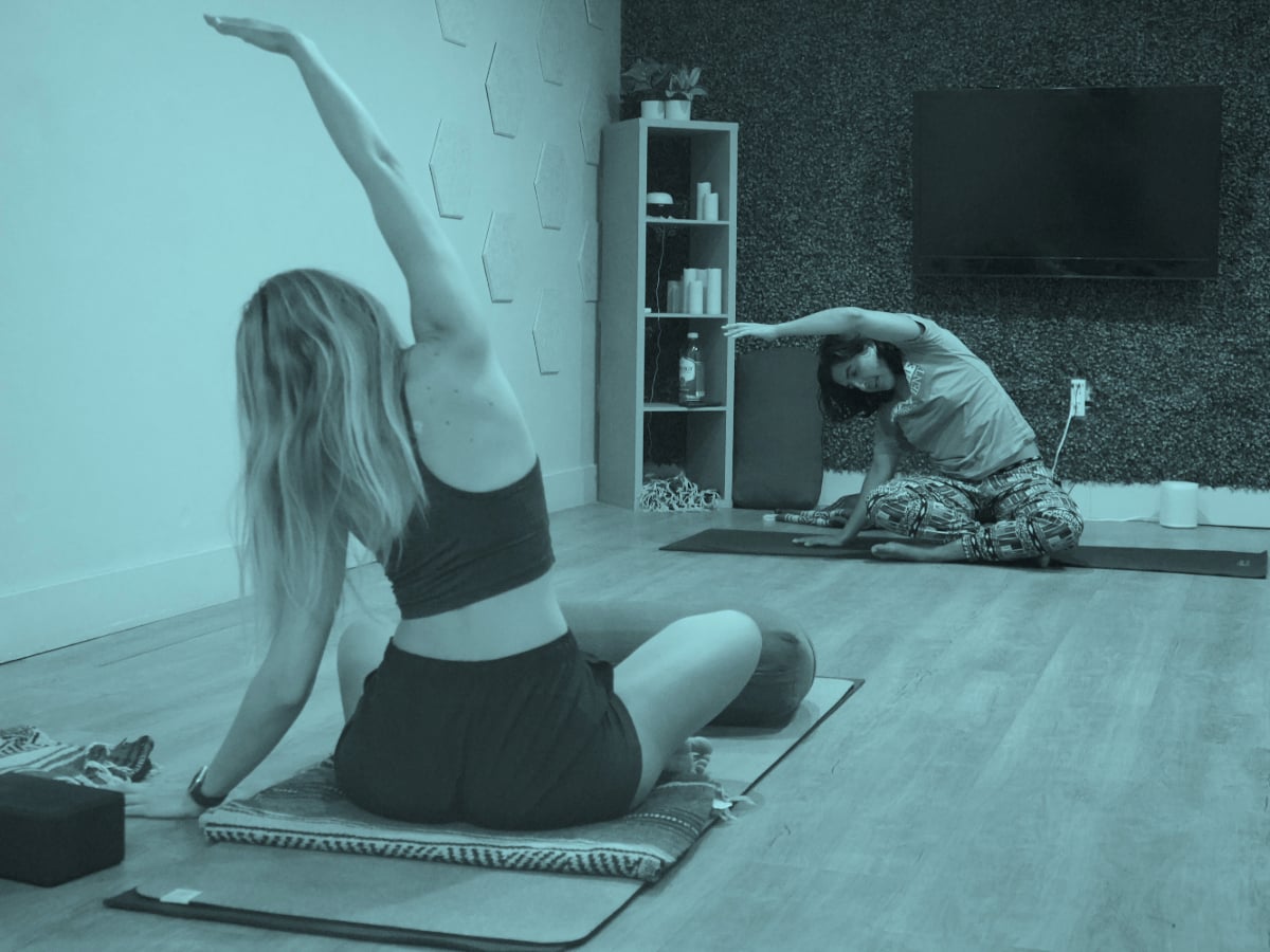 Climbers during gym activities