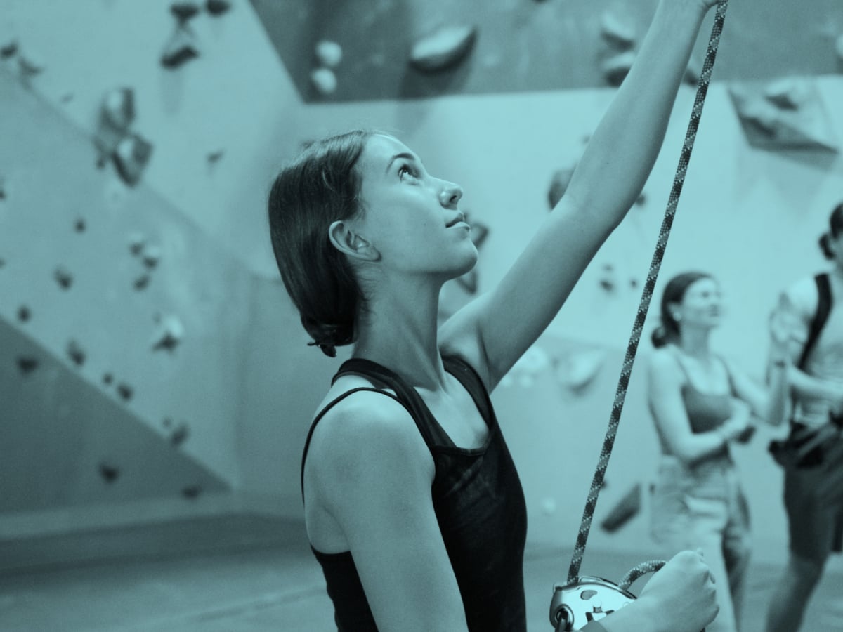 Private belayer support session